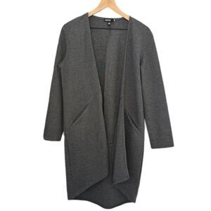 VALETTE by Nordstrom Dark Gray Jacket Cardigan Coat – Small